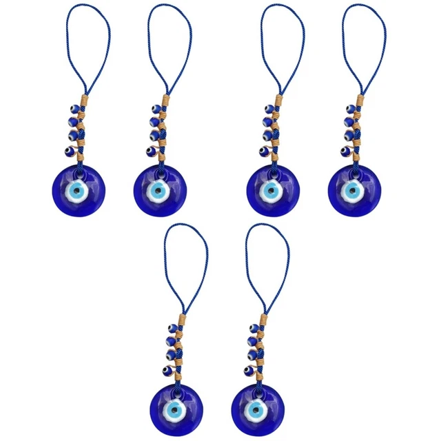 6 pcs Fengshui Ornament Turkish Beads Ornament Car Ornament Evil Eye Ornaments