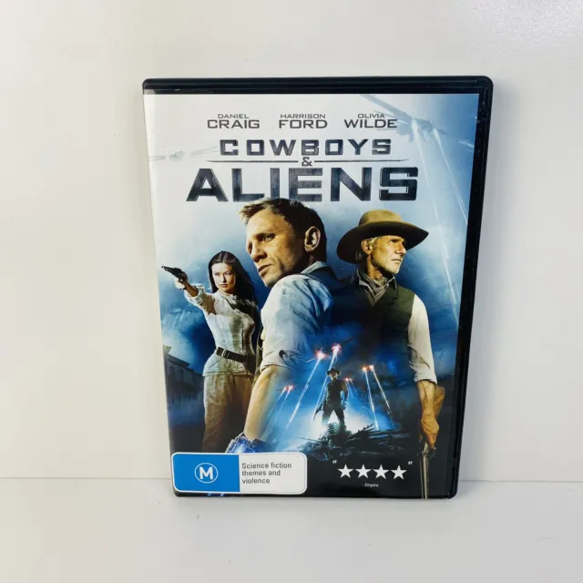 Cowboys & Aliens (DVD, 2011) Region 4 - Fast Free Post - NEAR MINT DISC