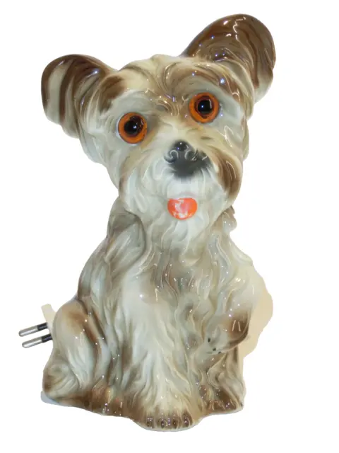 Porzellan Hund Rauchverzehrer Beleuchtet Lampe Hundelampe