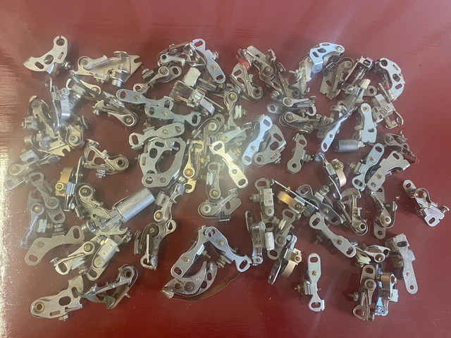 1930's - 1960 's ASSORTED VENTILATED IGNITION CONTACT SET (75) NEW GM FORD MOPAR