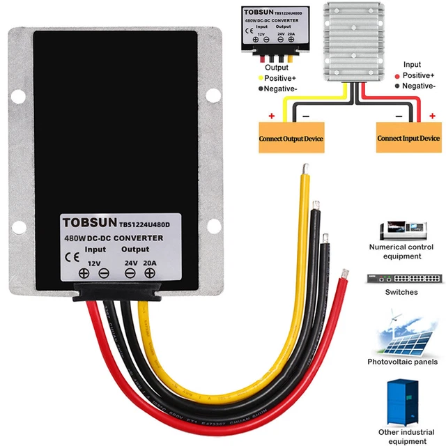 DC-DC 12V auf 24V 480W Aufwärtswandler Auto-Stromversorgung Regler Boost-Modul