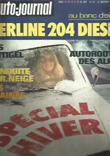 L'auto Journal N°20 204 Diesel / Special Hiver / Turin / Renault Et Le Sport