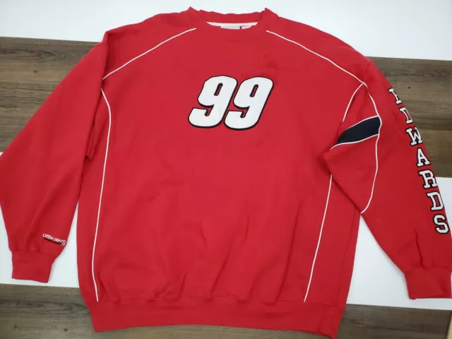 Vintage Office Depot Racing 2XL Sweatshirt Carl Edwards #99 Nascar
