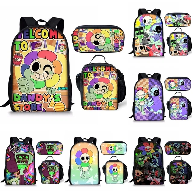 DANDY'S WORLD BACKPACK Set Knapsack Shoulder Bag Pencil Case Kids Xmas ...