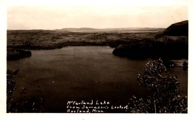 RPPC Hovland,MN McFarland Lake from Jameson's Lookout Cook County Minnesota