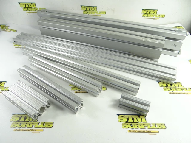 8Pc Aluminum V-Slot Linear Rails 1" X 1" Square To 1-1/2" Height X 3" Width