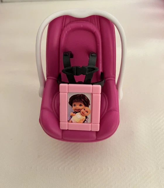 2003 BARBIE HAPPY Family Volvo Van Pink Baby Car Seat And Photo