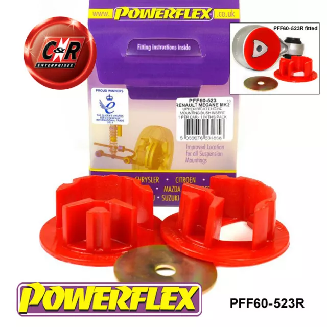 Powerflex Up Right EngMnt Bush Insert For Renault Megane 2 RS 225 R26 PFF60-523R