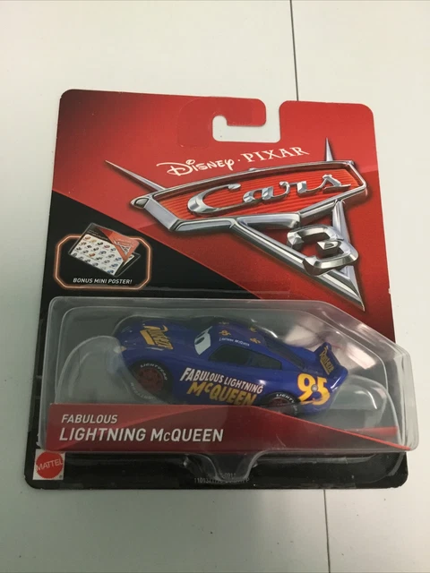 MATTEL DISNEY PIXAR CARS 3 FABULOUS LIGHTNING McQUEEN #95 RUST-EZE BLUE ...