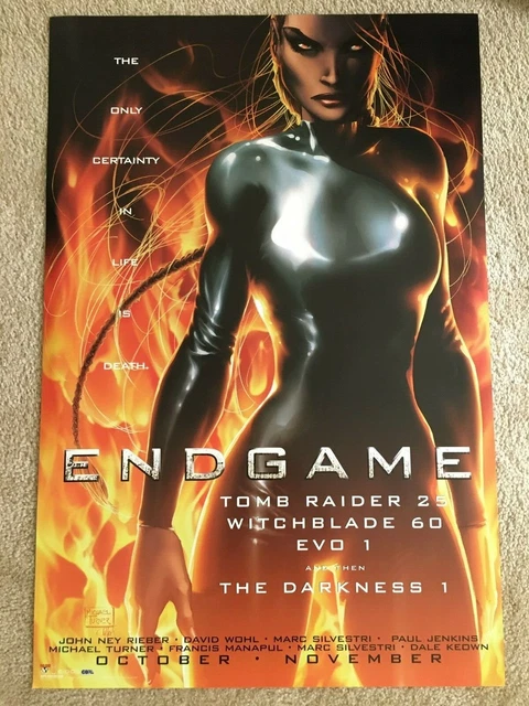 2002 TOMB RAIDER ENDGAME Lara Croft WITCHBLADE Michael Turner 24" x 36" Poster