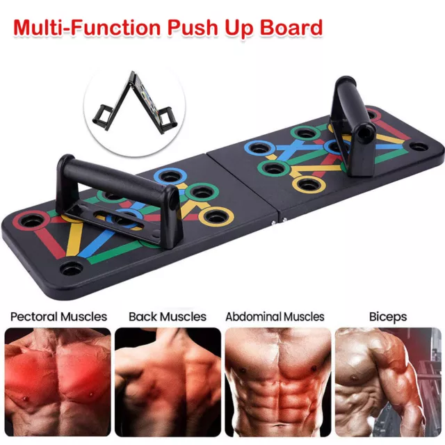 Push Up Board Rack Bar Grip Handle Exercise Training Gym Workout Fitness Stand