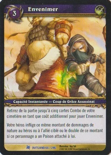 Envenimer #66 RARE / Outland FR Warcraft TCG