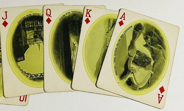 Southern Pacific Lines Railroad Full Souvenir Deck Sunset Swap Playing Cards Vtg 2