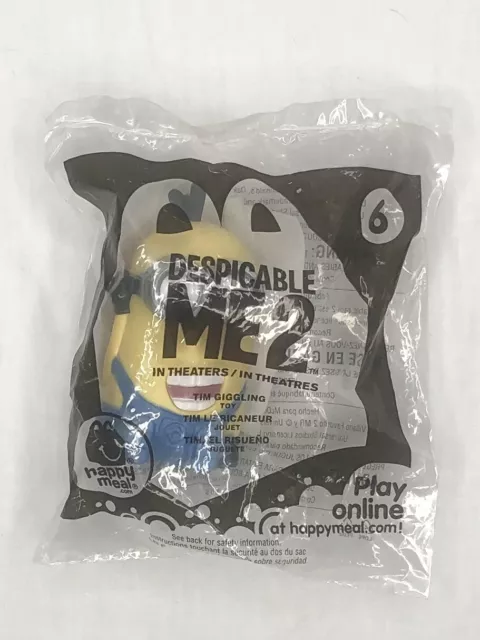 Minions Despicable Me 2 McDonalds Happy Meal Toy #6 2013 MINIONS - SEALED NEW!
