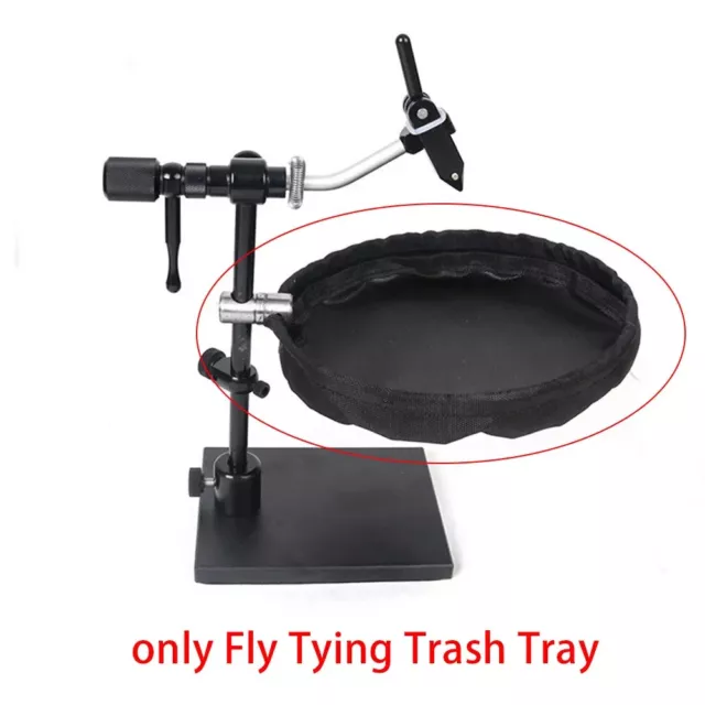 Fly Tying Tool Waste Basket Low Profile Magnetic Quick Release Trash Holder