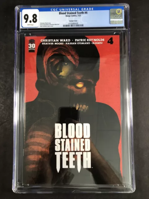 Blood Stained Teeth #4 Variant Cover  Image Comics CGC Graded 9.8 White Pages