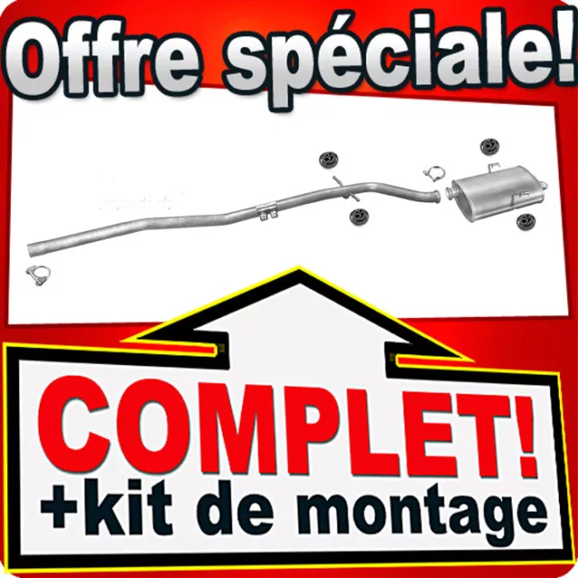 Ligne pot d'échappement pour PEUGEOT 406 2.0 HDI 90CH Berline Silencieux