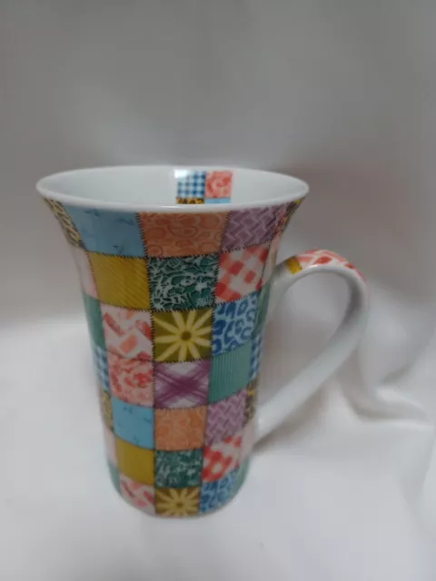 Paul Cardew Patchwork 12 oz Coffee Mug 2010 England New Without Tag