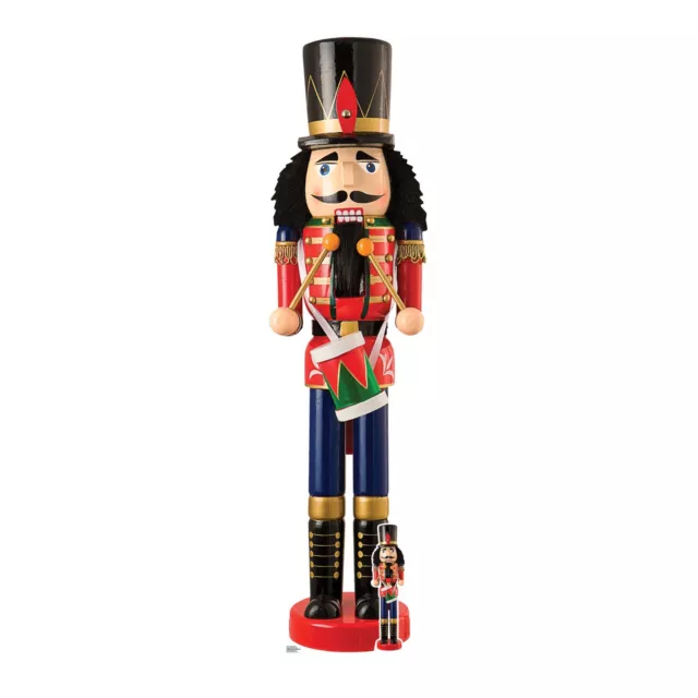 Cascanueces Soldado Silueta de Cartón Lifesize y Mini Navidad Figura Pie