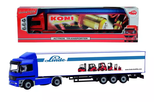 Dickie 203747000 - City Toys - Actros Transporter - Koni (Ca. 38cm) - Neu