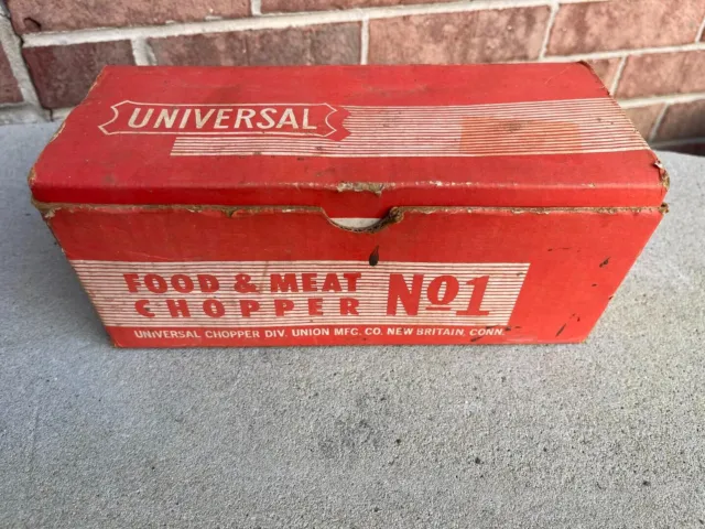 Universal No. 1 Meat Grinder in Box (Vintage Unused)