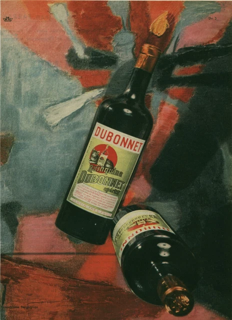 Publicité Ancienne Dubonnet Quinquina 1958 – Extraite De Magazine – 25x35 Cm