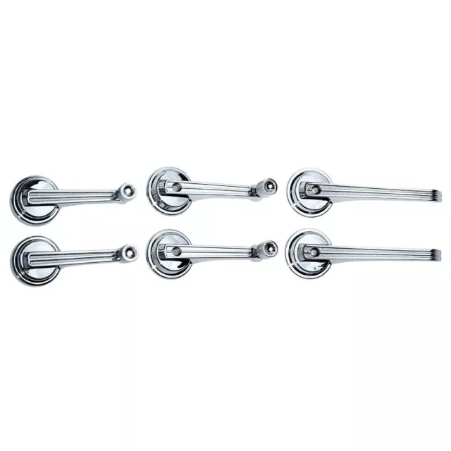1965 1966 1967 Ford Mustang Coupe Convertible Chrome Interior Door Handle Kit
