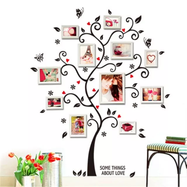 Large Family Photo Frame Tree Wall Sticker Removable Kids Home Decor Room Decals