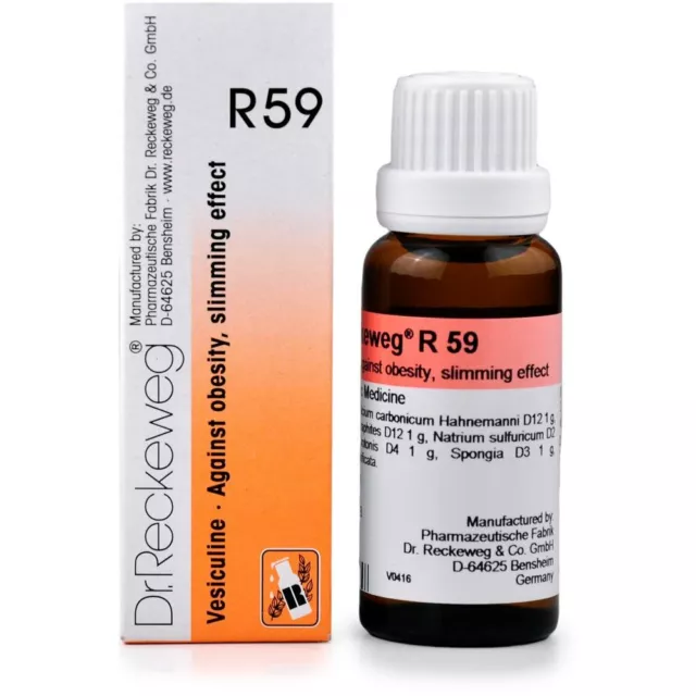 Dr Reckeweg R59 Drops 22ml Pack Made in Germany OTC Homeopathic Drops