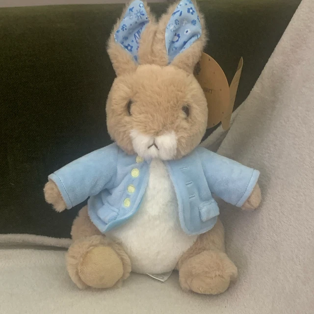 First Peter Rabbit Toy PETER RABBIT BEATRIX Soft Collectors Baby Childs Toy New Born Gift Blue ...