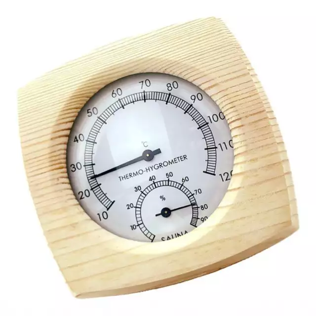 Sauna Holz Thermometer, Saunaraum Hygrometer Thermometer Sauna