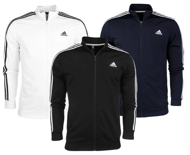 adidas Herren Pullover Primegreen Essentials Warm-Up 3-Stripes Training Fitness