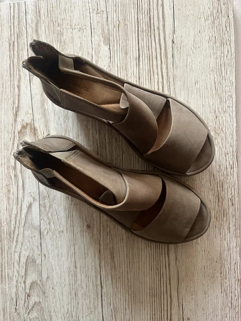CLARKS CLARENE GLAMOUR Red Wedge Sandals Size 6 Eur 39.5 D 45.00 PicClick UK