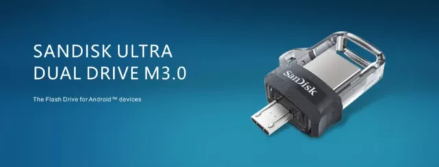 Clé USB SanDisk SDDD3 Ultra Dual M3.0 16GB, 32GB, 64GB, 128GB, 256GB USB 3.0