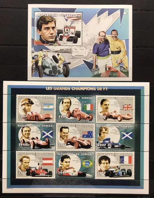 Ayrton Senna - Great Racing Driver from Brazil ; Racers - stamps  MNH** Ai