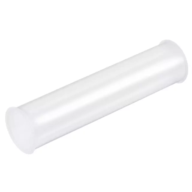 Clear Storage Tube 1 5/8"x7.5" for Bead Containers, Craft with White Caps