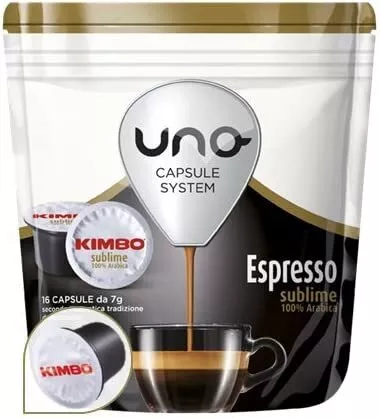 192 Cialde Uno Capsule System Kimbo Espresso Sublime 100% Arabica Originali