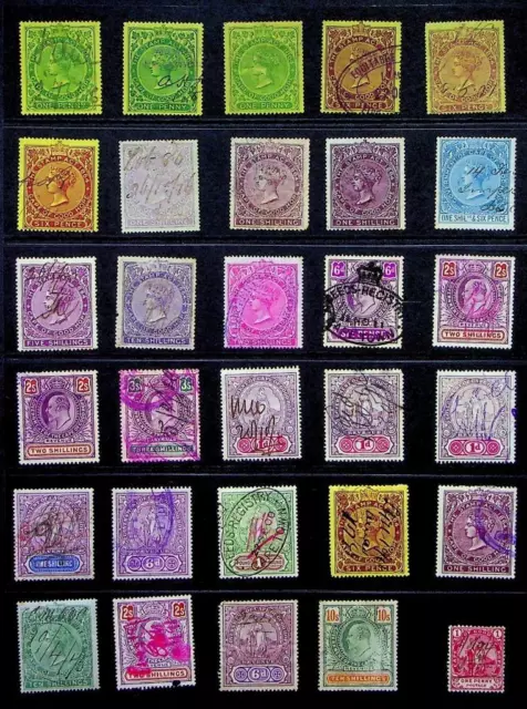 CAPE OF GOOD HOPE: Used Revenues - Ex-Old Time Collection - Album Page (68074)