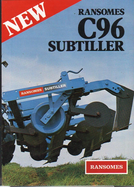 RANSOMES &C96& TRACTOR Subtiller Brochure Leaflet £6.00 - PicClick UK