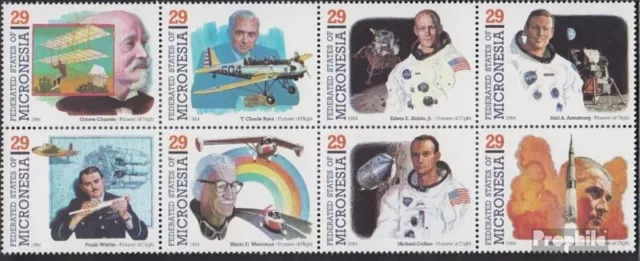 Micronesia 344-351 eighth block unmounted mint / never hinged 1994 Pioneers the