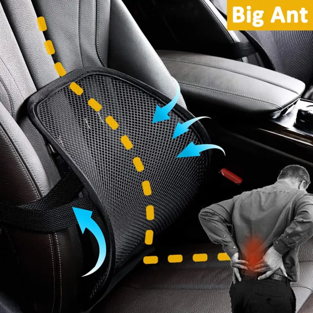 Lumbar Support Pillow for Office Chair Lumbar Support Car Seat With Mesh 2-Layer