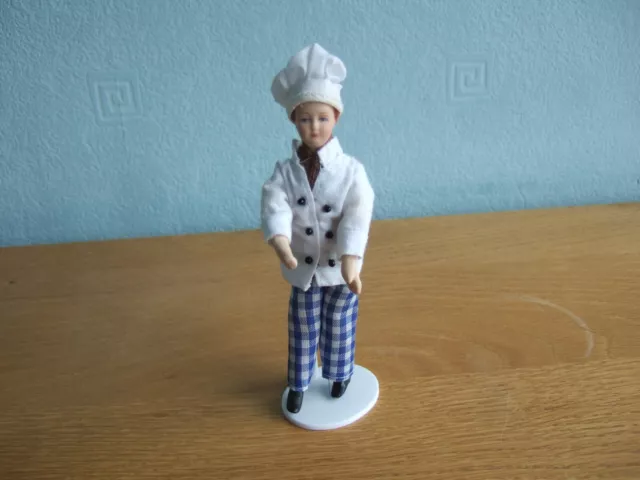 Dolls House miniature 1:12 Scale Kitchen boy doll