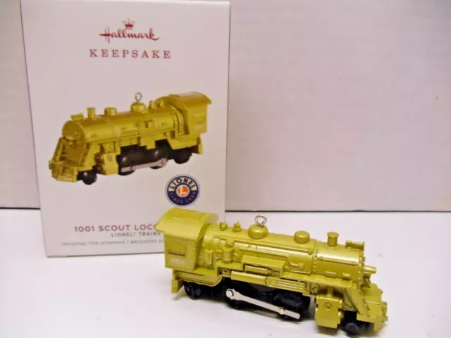 Hallmark 2019 1001 Scout Locomotive Lionel Train Repaint Ltd Christmas Ornament