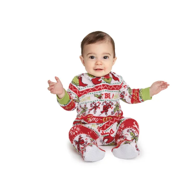 Pigiama di Natale Grinch pigiama di Natale famiglia abbinato adulto bambini bambino abbigliamento da notte pigiama 2