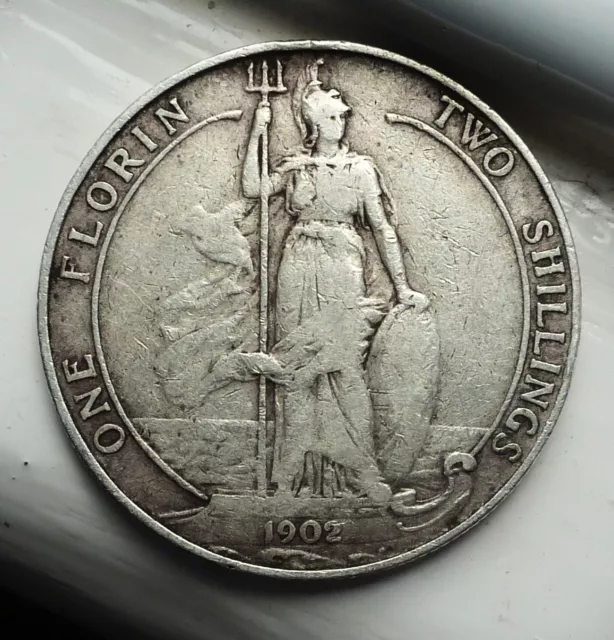 1902 Edward Vii Florin, Very Nice Coin