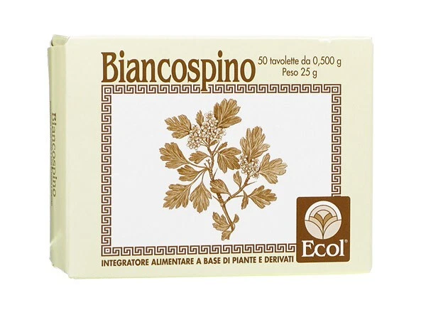 Ecol Biancospino Integratore Alimentare 50 Tavolette 0,5g