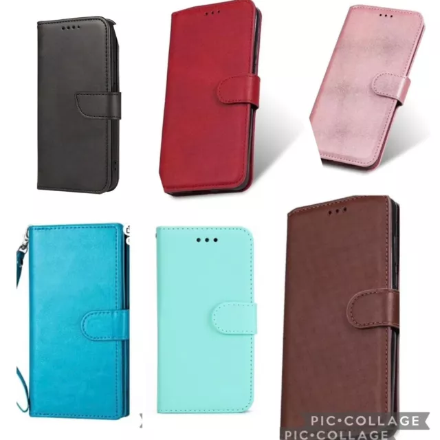 Luxury Shockproof Magnetic Kickstand Wallet Phone Case iPhone 6 7 8 SE 11 12 13