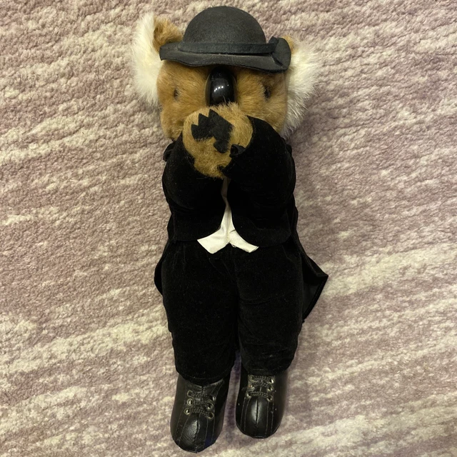 Bear Buddies Koala Bear Plush Hugger 14" 1984 Real Fur Ears 80s VTG Clip Tux EUC