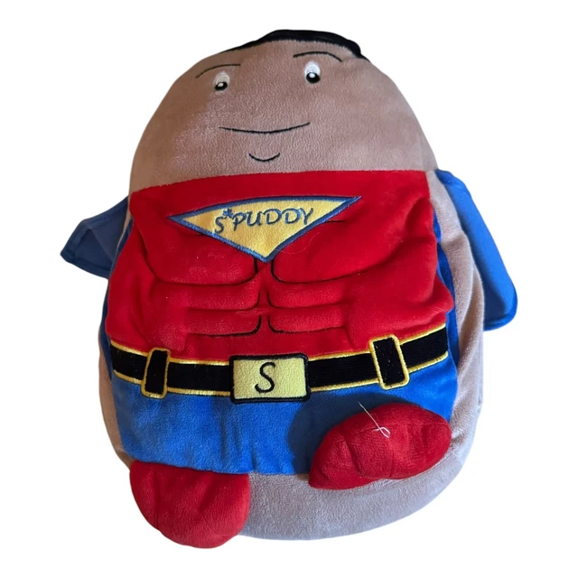 SPUDDY COUCH POTATO superman soft toy sofa buddy plush £12.49 PicClick UK