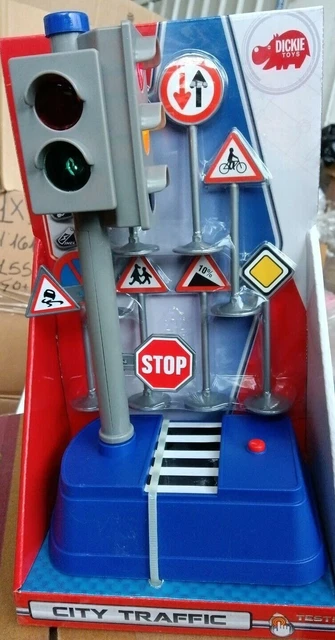 Lots De 3 Feux De Circulation Jouets LED Avec Klaxon – 12 Cm, Panneaux Routiers Interactifs, Son Et Lumière, éducatif Pour Enfants, Sécurité Routière Précoce